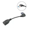 USB 3.0 Extension Cable A Male to Female Adapter Cable Angle Extension Extender Fast Transmission Left/Right/Up/Down