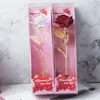 50pcs New Valentine Single Rose With Light Carnations Flowers Mother's day Gift Best Valentine's Day Gift Artificial Flowers in stock