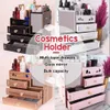 Bathroom Storage & Organization Cosmetic Lipsticks Organizer Makeup Large Holder Jewelry Organizers Box Case 3 Wooden Layers