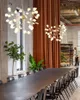 Modern LED firefly Chandelier light lamps Tree branch Kitchen Restaurant Bar lustre salon Lighting Art Decor fixture