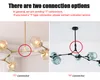 Nordic Glass Chandeliers Lights Fixture Modern Pendant Lamp Loft Bar Counter Matsal Vardagsrum DCO Hängande ljus