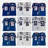 NCAA Mens Vintage Jersey 89 Mark Bavaro 11 Phil Simms 53 Harry Carson 58 Carl Banks Lawrence Stitched Football Jerseys for Men