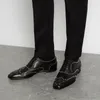 Cuir noir hommes chaussures habillées Rivets à lacets mocassins hommes conduite appartements affaires robe de mariée chaussures zapatos hombre