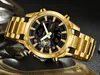 Temeite Brand Gold Mens Quartz Watches Sport Digital Watch Lad