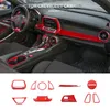 Steering Wheel / Central Control Interior Kit ABS Red Decoration Cover For Chevrolet Camaro 2017+ Interior Kit