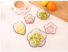 Piatti in vetro petalo Fiore giapponese creativo Set di stoviglie speciali rosa Piattino per insalata Piatti
