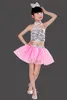 Kinderkostuums Kleuterschool Danskostuums Meisjes Fluffy Rokken Kindermoderne Jazz Dance Pailletten Performance Clothein