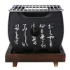 Giapponese coreano Barbecue Grill Alimentare Carbonio Forno Barbecue Forno di cottura Forno Alcool Grill Per uso domestico Strumenti per barbecue S / M / L T200110