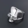 Vintage Men039s Pierścienie czaszki ze stali nierdzewnej Gothic Skull Bone Biker Pierścień biżuterii dla mężczyzny Wysokiej jakości akcesoria Orname6647196