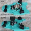 Freeshipping Hole Saw Set Broca de diamante de 7 orificios con guía de sierra de orificio Abrazadera Broca recubierta Centrado ajustable Limpieza al vacío