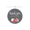 500pcsroll floral obrigado adesivos Obrigado pelo seu negócio com selo de papel com revestimento de papel
