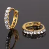 Nuovi orecchini a bottone in oro di moda Nizza Orecchini principessa strass popolari per donna ragazza
