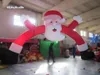 Natale all'aperto Babbo Natale Gonfiabile Decorativo Arco 6m/8m/10m Porta di Buon Natale Con Stampa Personalizzata Per La Decorazione Dell'ingresso