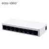 Freeshipping Mini Sieci Switch Hub 8 Porty 10 / 100Mbps Szybka LAN Ethernet Switch Adapter + DC5V / 500MA Zasilanie