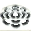 3D norek rzęsy Naturalne fałszywe rzęsy Długie przedłużanie rzęs Faux Fake Eye Lashes Makeup Tool 7 pary / Set Rra649