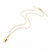 Fashion jewelry silver Rose Gold lock Pendant designer necklace 18K gold stainless thin chain women necklaces fashion style