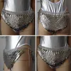 Chran Chainmail Mask Bra Scalemail Ramię Armor Cosplay Burning Man Headdress Head Chain Pałąk Średniowieczna Ren Faire Jewelry