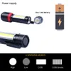 Portable MINI LED Flashlight With COB Side light 4 lighting modes XPE lamp beads Lighting 150 meters Powered by AA batteries