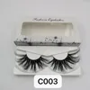 25mm 30mm 3D Vizon Lashes 100% Vizon Saç Yanlış Kirpikler Wispy Kabarık Kirpikler Göz Makyaj Araçları Dramatik Volumn Şerit El Yapımı Vizon Kirpikler