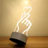 Başucu Gece Işıkları USB Şarj 3D Gece Lambası Bebek Besleme Yatak Odası LED Masa Lambası Çocuklar için Yaratıcı Doğum Günü Hediyesi