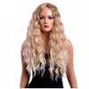 28 Inches Long Curly Wigs for Women Blonde Color American Afro Synthetic Hair Ombre Wigs Wig