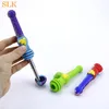 Pipe à main en nid d'abeille 4.8inch Funny Silicone Fumer du tabac Cuillère à l'huile Ongles en titane Pipes en silicone Bangs colorés pour fumer 710