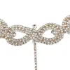 2 couleurs bijoux discothèque super sexy tour de cou avec perles de verre nouveauté costume mode strass cristal large collier collier for320c