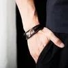 Bracciale in acciaio inossidabile per uomini 8 Bracciale in pelle da 18 mm Accessori da uomo Accessores Blackball Boys Bracelets8591189