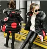 Teenager-Mädchen 2019 neuer schwarzer roter dicker Mantel Winterkleidung tragen Kostüm für Größe 6 7 8 9 10 11 12 13 14 Jahre Kinder-Daunenjacken