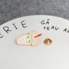 귀여운 컵 작은 재미있는 에나멜 브로치 핀 크리스마스 데이신 셔츠 장식 브로치 핀 금속 카와이 배지 패션 쥬얼리