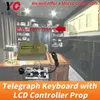 Teclado de telégrafo con controlador LCD Prop YOPOOD Escape Room Ingrese la contraseña correcta con el teclado para desbloquear el controlador LCD