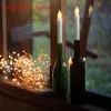LED Flameless Taper Candles, 6.5incTall Tapered Candlesticks Battery Operated, Warm Yellow Flickering Fame for wedding party Christmas Decor