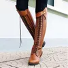 Hot sale-riddare stövlar knä moderna kvinnors skor för höst nya stövlar för kvinnor vinter casual stil skor. XZ-058