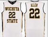 Ita State Shockers College #20 Rauno Nurger Basketball Jerseys #21 Darral Willis Jr. #22 Peyton Allen Mens Ed Custom Any Name