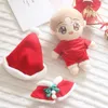 Free shipping Star doll Baby clothes 20CM Christmas costume Four-piece suit Doll accessories clothes Very cute doll dress up clothes