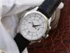 Orologio da uomo 37112 montre DE cinturino in pelle di lusso 316L fine acciaio 9100 orologi movimento meccanico automatico