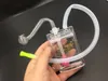 unbreakable plastic Oil Burner Water Bong hand water smoke pipe with oil burner pyrex portable oil rig bong whole cheapest3476242