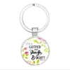 His Will. His Way. My Faith Bible Verse Quote Key Chain JEREMIAH Keychain Glass Dome Jewelry Christian Pendant Keyring Gifts