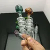 Multi-circle wire skull cooker Glass Bongs Glass Smoking Pipe Water Pipes Oil Rig Glass Bowls Oil Burn