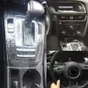 Autocollants en Fiber de carbone pour poignée de porte, panneau de commande Central intérieur, pour Audi A5 2008 – 2016, accessoires de style de voiture