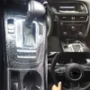 Para Audi A5 2008-2016 painel Central de controlo Interior Porta Lidar Com Autocolantes De Fibra De Carbono Decals Carro Estilo acessório