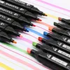 TouchFive 168 Color Art Markers Set Dual Headed Artist Sketch Fey Alkoholbaserade markörer för animation Manga Luxury Pen School SUP167S