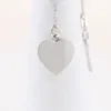 S925 Sterling Silver Necklace Vintage 25th Anniversary Love Flower Pendant Necklace Couple Heart-shaped Pendant Clavicle Chain