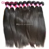 Glamorous Malaysian Hair Extensions Wholesale 100% Original Human Hair 10Pcs Peruvian Indian Brazilian Straight Hair Weave for Black Women