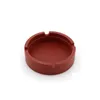 Hot New Portable Gummi Silikon Soft Miljövänlig Runda Ashtray Ash Tray Holder Pocket Ring Ashtrays för cigaretter Cool WCW232