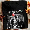 Lustige Horror Freunde Pennywise Michael Myers Jason Voorhees Halloween T Shirt Männer Mode Lustige TV Tops Harajuku Men039s tshir2144000