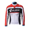 CUBE team Vélo Maillot de cyclisme à manches longues pour hommes Printemps / Automne Chemises de course sur route Équitation Hauts de vélo Respirant Sports de plein air Maillot S210502819