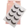 Naturel Pure Handmade Water Mane Faux Cils Slexher Long Stereo MultiLouche MultiLayer Eye Lashes 4 paires Libre Saviver 3Se