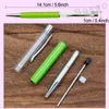 Estudantes de caneta esferográfica em branco DIY reabastecem canetas de escrita colorida de caneta de cristal colorida Escola de Escola de Escola Ballpen BH2542 TQQ