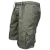 Men Multi Pocket Cargo Shorts 2018 Summer Cotton Loose Knee Length Army Tactical Shorts Homme Casual Mens Sweatpants